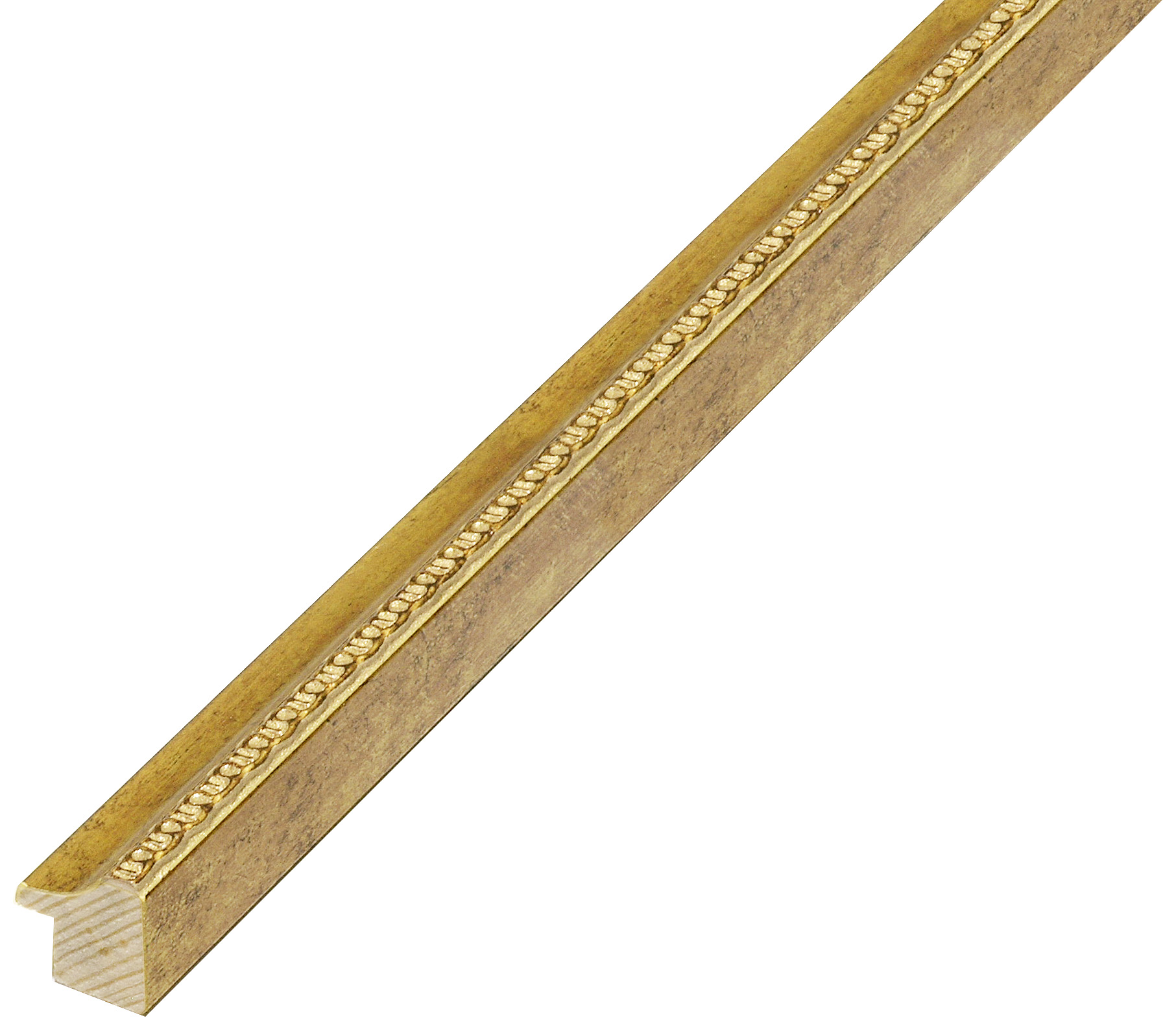 Baguette pin jointé - arg.20mm haut.20 - or - 236ORO