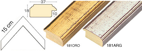 Série complète d'èchantillons à angle de la baguette 181 (2 pièces)