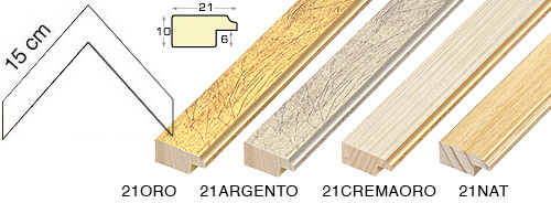 Série complète d'èchantillons à angle de la baguette 21 (4 pièces)