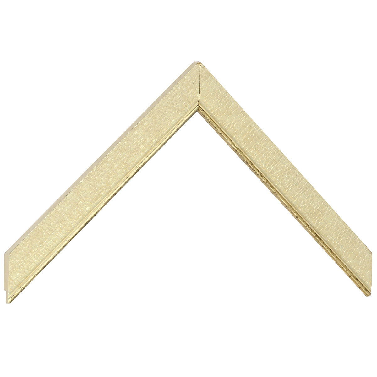 Baguette pin jointé, larg.21mm - effet toile, fil or -  Échantillons