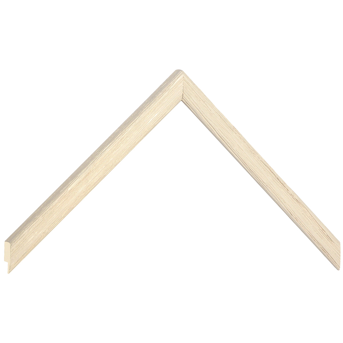 Baguette ayous, larg.13mm, haut.13mm, finition rayée - Crème -  Échantillons